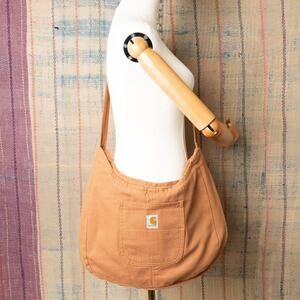 Custom upcycled carhartt sling bag